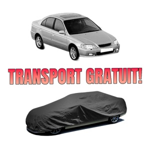 Husa tip prelata auto HONDA ACCORD VI (CK, CG, CH, CF, CL) din 1997-2003, Culoare Negru, material textil impermeabil, rezistanta la intemperii praf UV, CARPASSION Husa Protectie, 4 Stickere auto cu HONDA