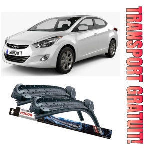 Hyundai Elantra Set 2 stergatoare parbriz Bosch Bosch Aerotwin compatibile cu Hyundai Elantra 2015 (65 cm / 40 cm)