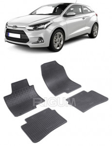 Hyundai I20 II, Hatchback, fabricat din 12.2014 - 07.2020, set covorase auto dedicate, din cauciuc 100% Premium accesorii pentru autoturismul tau - masina v160809