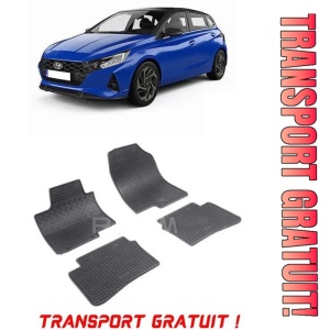 Hyundai I20 III, Hatchback, fabricat din 10.2020 - Prezent, set covorase auto dedicate, din cauciuc 100% Premium - Transport Gratuit - Img 1