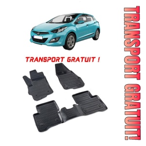 Hyundai I30 II 2011-2017 Set 4 covorase auto din cauciuc tip tavita premium line 3D - Transport Gratuit!