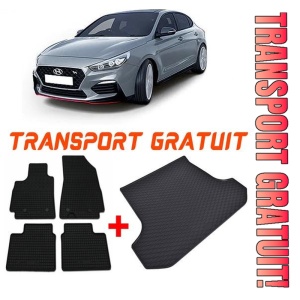 Hyundai I30 III Fastback din 12.2017 - 2020 *1, Set Covorase + tavita portbagaj auto