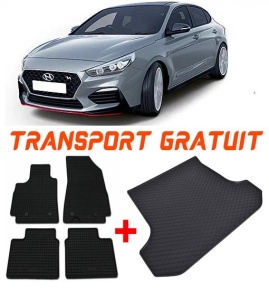 Hyundai I30 III Fastback din 12.2017 - 2020, Set Covorase + tavita portbagaj auto Portbagaj Inferior *2 accesorii pentru autoturismul tau - masina v1840