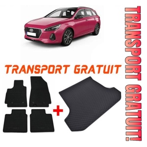 Hyundai I30 Sw Combi din 2019 - Prezent *1, Set Covorase + tavita portbagaj auto
