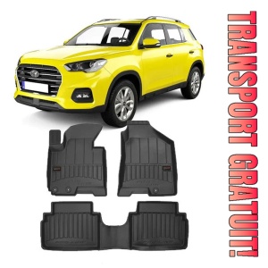Hyundai IX35, Suv, Din 2010 - 06.2015 , Set Covorase Auto Tip Tavita Premium 3D, din cauciuc