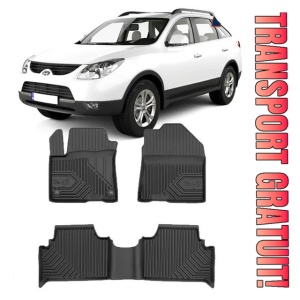Hyundai Kona Electric Din 08.2018 - Prezent, Suv, InclusIV Facelift , Set Covorase Auto Tip Tavita Premium 3D, din cauciuc