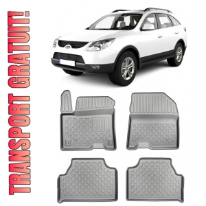 Hyundai Kona Hybrid, Suv, Din 09.2019 - Prezent, InclusIV Facelift , Set Covorase Auto Tip Tavita Premium 3D, din cauciuc