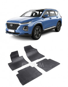 Hyundai Santa Fe I, Suv, fabricat din 2010 - 2012, set covorase auto dedicate, din cauciuc 100% Premium accesorii pentru autoturismul tau - masina v158292
