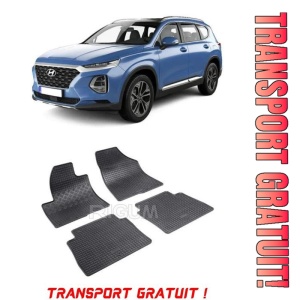 Hyundai Santa Fe II, Suv, fabricat din 04.2006 - 08.2012, set covorase auto dedicate, din cauciuc 100% Premium - Transport Gratuit