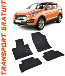 Hyundai Santa Fe IV Facelift, Suv, fabricat din 11.2020 - Prezent, set covorase auto dedicate, din cauciuc 100% Premium accesorii pentru autoturismul tau - masina v153625