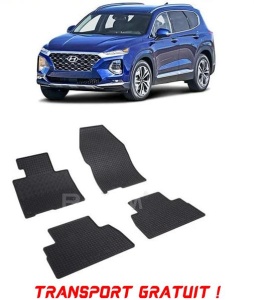 Hyundai Santa Fe IV, Suv, fabricat din 08.2018 - 2020, set covorase auto dedicate, din cauciuc 100% Premium - Transport Gratuit accesorii pentru autoturismul tau - masina v39273