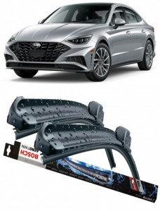 Hyundai Sonata Set 2 stergatoare parbriz Bosch Bosch Aerotwin compatibile cu Hyundai Sonata 2020 (65 cm / 45 cm) accesorii pentru autoturismul tau - masina v120341