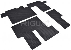 Hyundai Staria set covorase auto dedicate, din cauciuc dedicate Hyundai Staria fabricatie 2022 - prezent, caroserie van, randul 2 si randul 3, 9 locuri accesorii pentru autoturismul tau - masina v112597