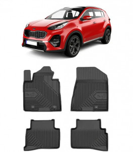 Hyundai Tucson Din 07.2015 - 09.2020, Suv , Set Covorase Auto Tip Tavita Premium 3D, din cauciuc accesorii pentru autoturismul tau - masina v169338