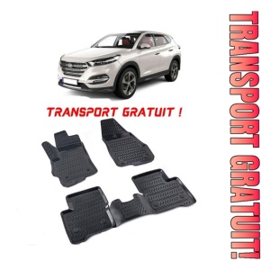 Hyundai Tucson III 2015-2020 Set 4 covorase auto din cauciuc tip tavita premium line 3D - Transport Gratuit!