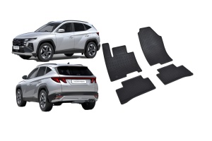 Hyundai Tucson MhEV, Suv, fabricat din 12.2020 - Prezent, set covorase auto dedicate, din cauciuc 100% Premium - Transport Gratuit accesorii pentru autoturismul tau - masina v39252