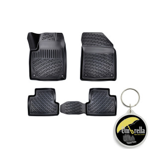 Jeep Cherokee (Kl) 2014-2019 Set 4 covorase auto din cauciuc tip tavita premium line 3D accesorii pentru autoturismul tau - masina v241794