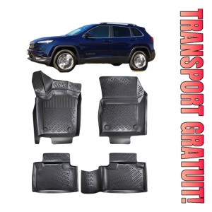 Jeep Grand Cheeroke IV Wk2 2011-2022 Set 4 covorase auto din cauciuc tip tavita premium line 3D