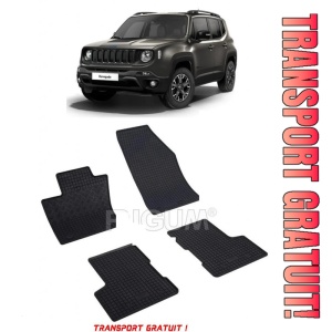 Jeep Renegade 4Xe PhEV fabricat din 06.2020 - Prezent, Suv, set covorase auto dedicate, din cauciuc 100% Premium - Transport Gratuit