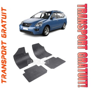 Kia Carens II, Van, fabricat din 11.2006 - 12.2012, set covorase auto dedicate, din cauciuc 100% Premium
