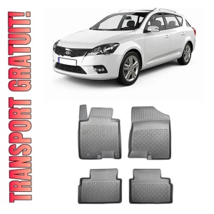 Kia Ceed II, Combi, Din 05.2012 - 08.2018 , Set Covorase Auto Tip Tavita Premium 3D, din cauciuc