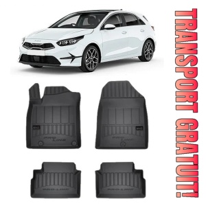 Kia Ceed III Din 06.2018 - Prezent, Hatchback , Set Covorase Auto Tip Tavita Premium 3D, din cauciuc