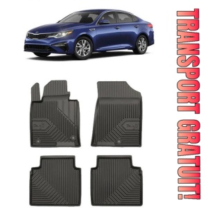 Kia Optima IV Din 11.2015 - Prezent, Sedan , Set Covorase Auto Tip Tavita Premium 3D, din cauciuc