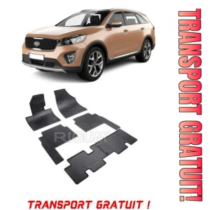 Kia Sorento II, Suv, fabricat din 2009 - 01.2015, 5 Locuri, set covorase auto dedicate, din cauciuc 100% Premium - Transport Gratuit