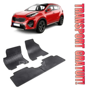 Kia Sportage II, Suv, fabricat din 2004 - 07.2010, set covorase auto dedicate, din cauciuc 100% Premium