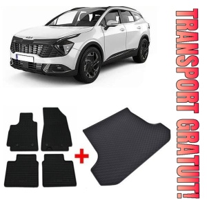 Kia Sportage V din 2022 - Prezent Suv *1 , Set Covorase + tavita portbagaj auto
