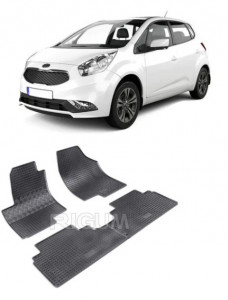Kia Venga, Hatchback, fabricat din 2009 - 2019, set covorase auto dedicate, din cauciuc 100% Premium accesorii pentru autoturismul tau - masina v159543