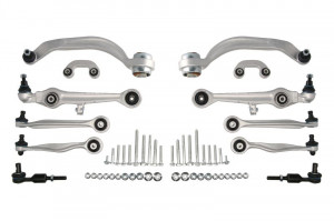Kit complet de brate suspensie fata, compatibil cu Audi A4 B5 combi fabricat intre anii 1994-2001 accesorii pentru autoturismul tau - masina v108015