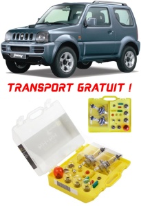 Kit trusa Set becuri H4 compatibila cu Suzuki Jimny din 1998 – 2010 , bec far, semnalizare , pozitie, iluminare numar, frana, plafoniera, stop frana