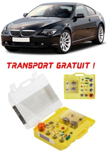 Kit trusa Set becuri H7 compatibila cu Bmw E63 din 2003 - 2010 , bec far, semnalizare , pozitie, iluminare numar, frana, plafoniera, stop frana