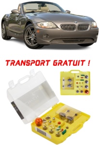 Kit trusa Set becuri H7 compatibila cu Bmw E85 din 2002 - 2008 , bec far, semnalizare , pozitie, iluminare numar, frana, plafoniera, stop frana