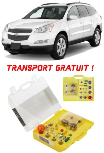 Kit trusa Set becuri H7 compatibila cu Chevrolet Traverse din 2008 - 2017 , bec far, semnalizare , pozitie, iluminare numar, frana, plafoniera, stop frana