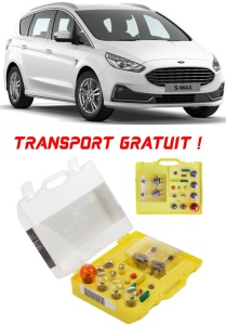 Kit trusa Set becuri H7 compatibila cu Ford S-Max II din 2015 - 2021 , bec far, semnalizare , pozitie, iluminare numar, frana, plafoniera, stop frana