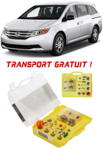 Kit trusa Set becuri H7 compatibila cu Honda Odyssey din 2011 - 2017 , bec far, semnalizare , pozitie, iluminare numar, frana, plafoniera, stop frana