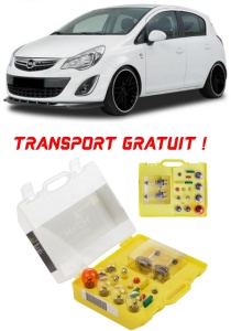 Kit trusa Set becuri H7 compatibila cu Opel Corsa din 2006 - 2014 , bec far, semnalizare , pozitie, iluminare numar, frana, plafoniera, stop frana