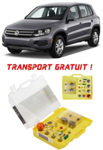 Kit trusa Set becuri H7 compatibila cu Volkswagen Tiguan I din 2007 - 2016 , bec far, semnalizare , pozitie, iluminare numar, frana, plafoniera, stop frana