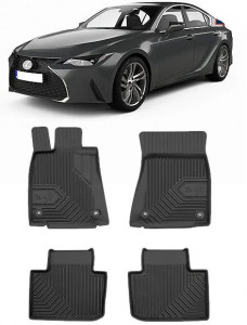 Lexus Is III Din 06.2013 - Prezent, Sedan , Set Covorase Auto Tip Tavita Premium 3D, din cauciuc accesorii pentru autoturismul tau - masina v168024