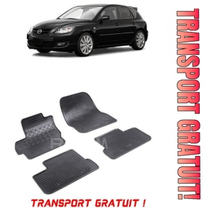 Mazda 3 II, Hatchback, fabricat din 05.2009 - 08.2013, set covorase auto dedicate, din cauciuc 100% Premium - Transport Gratuit