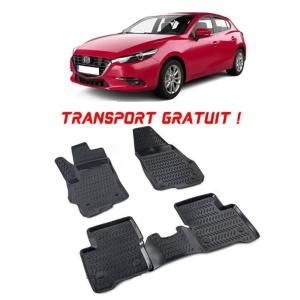 Mazda 3 III 2013-2018 Set 4 covorase auto din cauciuc tip tavita premium line 3D - Transport Gratuit! accesorii pentru autoturismul tau - masina v48852