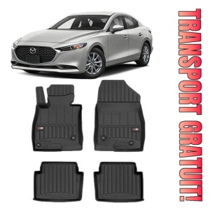 Mazda 3 III, Sedan, Din 12.2013 - 02.2019 , Set Covorase Auto Tip Tavita Premium 3D, din cauciuc