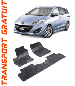 Mazda 5 fabricat din 2011 - Prezent (Randul 3), set covorase auto dedicate, din cauciuc 100% Premium accesorii pentru autoturismul tau - masina v157208