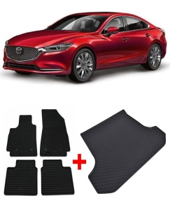 Mazda 6 Set Covorase + tavita portbagaj auto Mazda 6 III fabricatie 01.2013 - prezent, caroserie sedan - Img 2