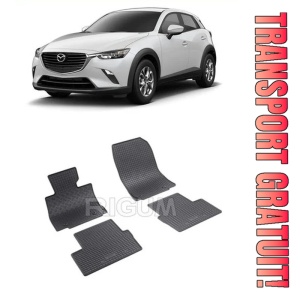 Mazda CX-3, Suv, fabricat din 06.2015 - Prezent, set covorase auto dedicate, din cauciuc 100% Premium