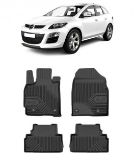 Mazda CX-7 Din 07.2007 - 08.2012, Suv, Nu Corespunde Pentru 4X4 , Set Covorase Auto Tip Tavita Premium 3D, din cauciuc accesorii pentru autoturismul tau - masina v166198