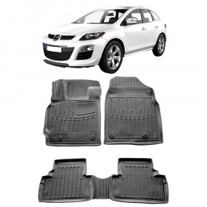 Mazda CX-7 Versiunea Benzina (2006-2012) Set covorase auto cauciuc G.Modern Line 3D