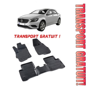 Mercedes A Class W176 2013-2018 Set 4 covorase auto din cauciuc tip tavita premium line 3D - Transport Gratuit!